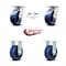 Service Caster 5 Inch Kingpinless Solid Poly Wheel Caster Swivel Locks 2 Rigid SCC, 2PK SCC-KP30S520-SPUR-BSL-2-R-2 - alternate 5